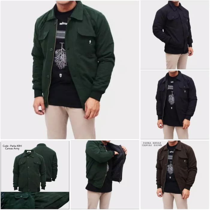 JAKET PRIA JAKET KEREN JAKET MURAH JAKET LEVIS PARKA KRH CANVAS