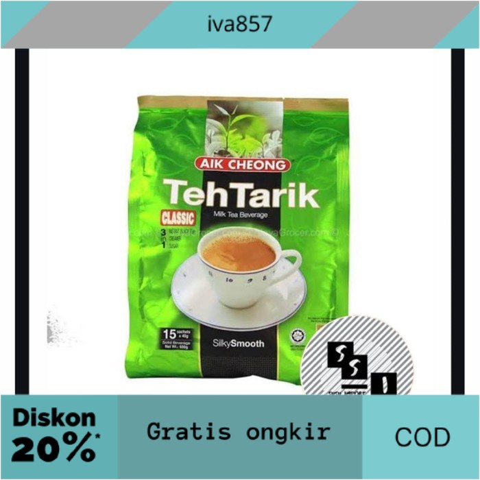 

PROMO Aik Cheong Teh tarik/ Teh Tarik/ Instant Teh tarik GRATIS ONGKIR