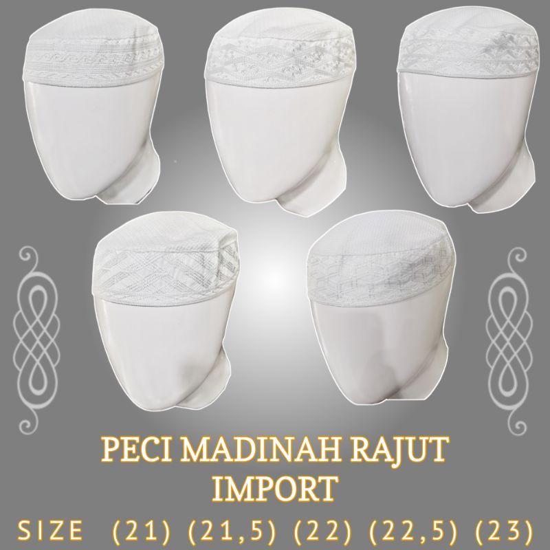 PECI MADINAH RAJUT IMPORT DEWASA ALMALAKI