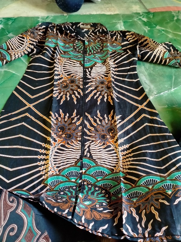[promo 8.8] Atasan Tunik Batik Zipper 19 | Bunga Cantik Pakaian Fashion Wanita M L Xl