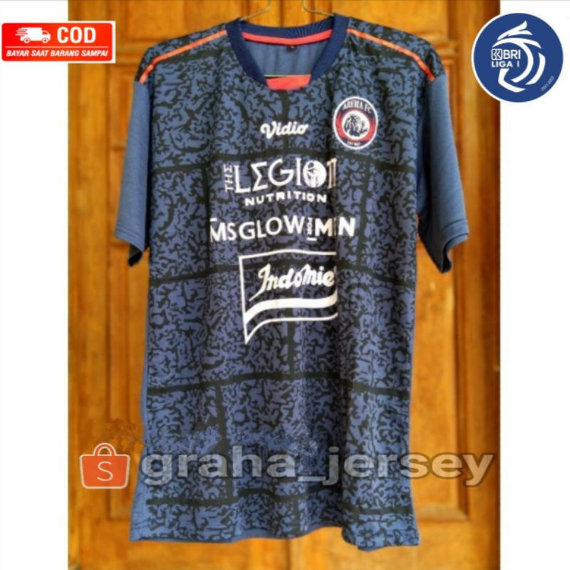 Jersey Arema FC Home 2021 - 2022 BRI Liga 1 Biru Navy Malang Terbaru Lokal