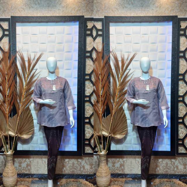 kebaya organza payet/stelan kebaya modren