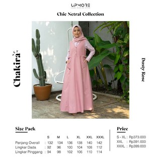 GAMIS DRESS UPMORE OVERALL CHAKIRA Dijual terpisah GAMIS DRESS UPMORE OVERALL CHAKIRA Dijual terpisah