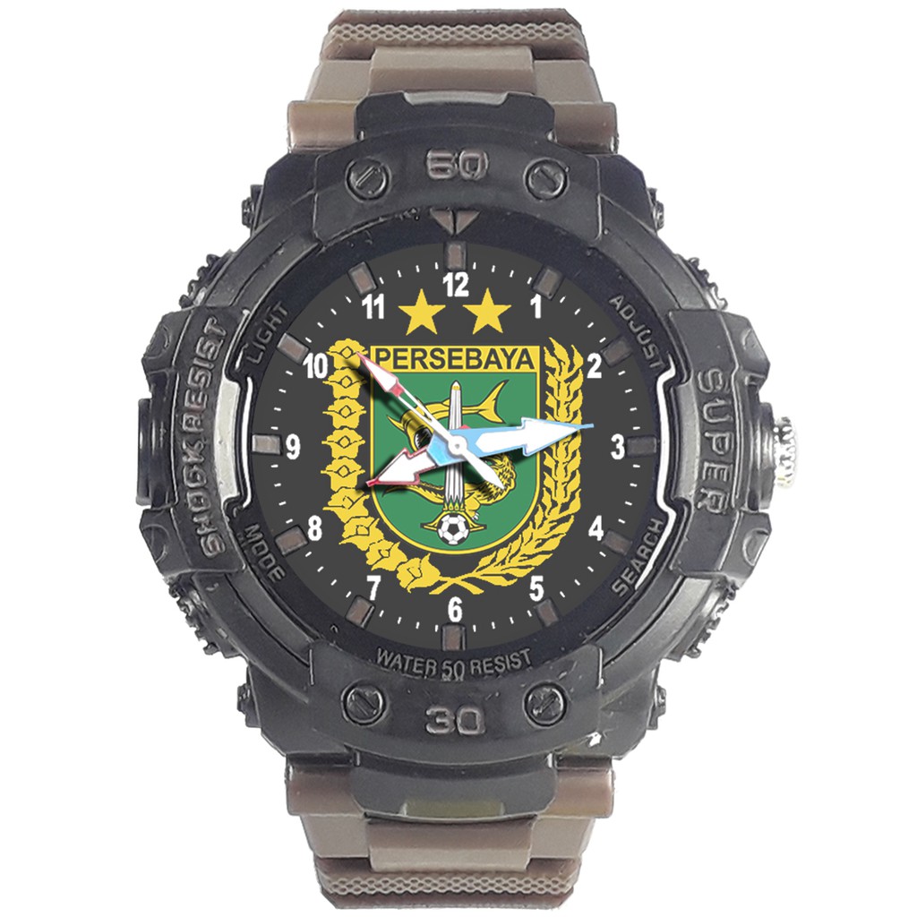 Jam Tangan  PERSEBAYA MOTIF 5 Bagus