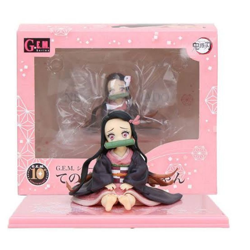 action figure kimetsu no yaiba nezuko chibi Gem 10cm