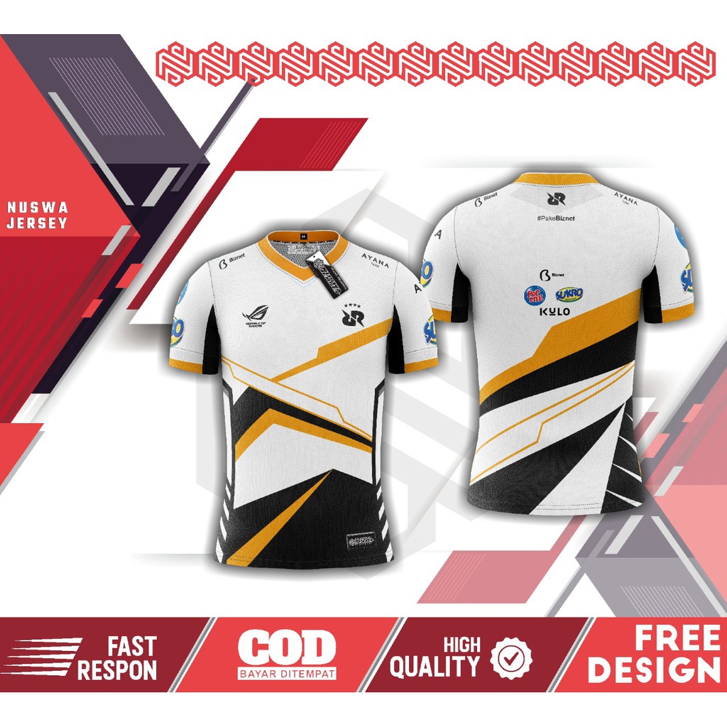 JERSEY RRQ | 2021 | TERBARU | HOSHI | ANAK | SEASON 8 | BAJU RRQ | ML | LAKI-LAKI | KAOS RRQ | PUTIH