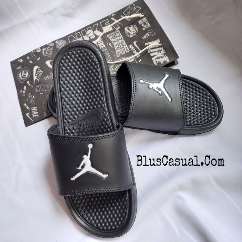 Sandal Slop NIKE JORDAN Unisex WHITE logo-1