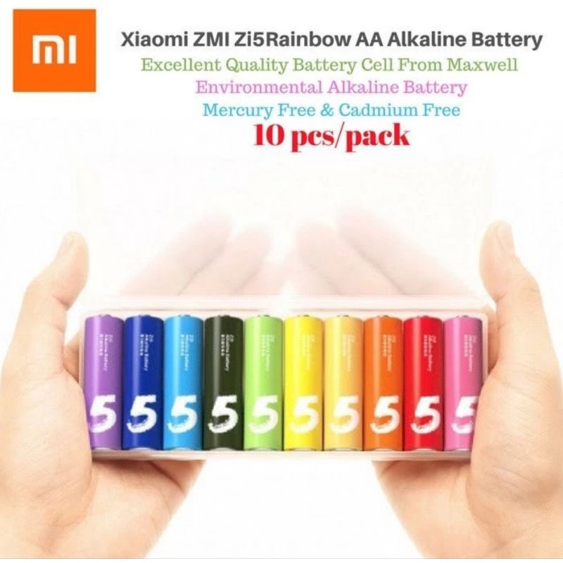 MI Rainbow Baterai Zi5 Zi7 battery alkaline