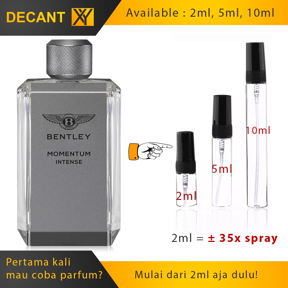 Decant Parfum Bentley Momentum Intense EDP for Men 2ml 5ml 10ml