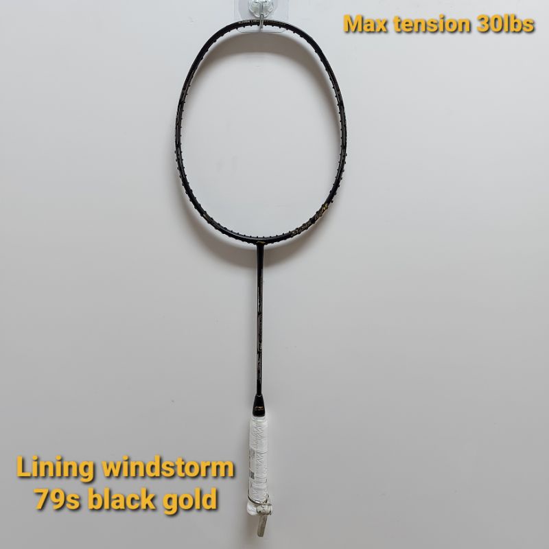 RAKET BADMINTON LINING WINDSTORM 79S BLACK GOLD ORIGINAL