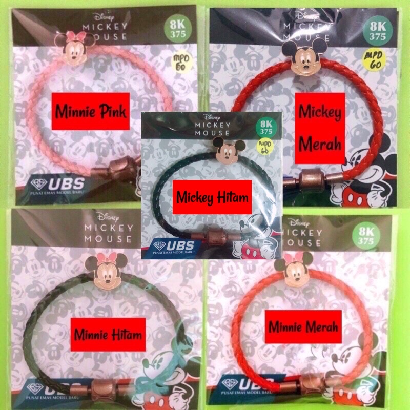 Gelang Pandora Anak Mickey Minnie UBS