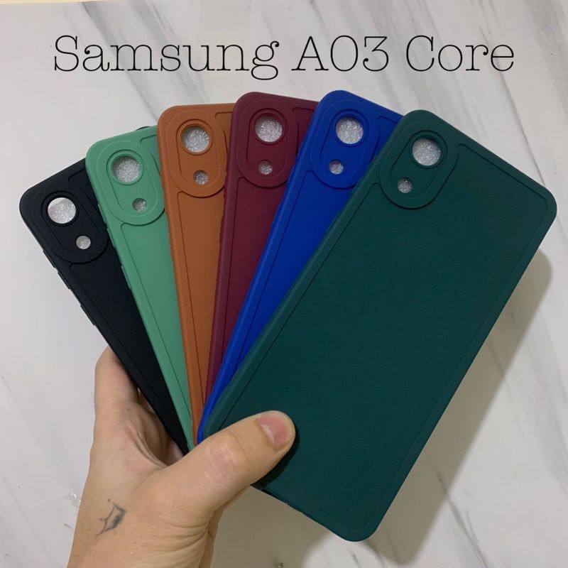 Case/Silicon TPU Procamera Samsung A02/A02S/A03S/A03 Core Case macaron pelindung Camera
