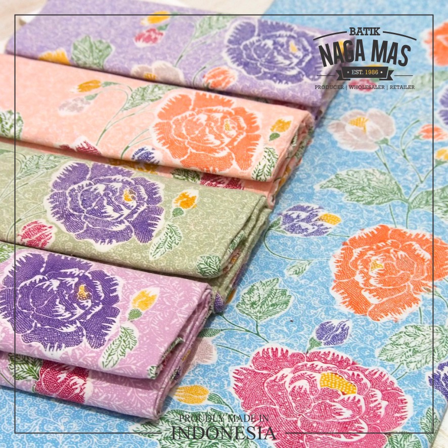 KAIN BATIK PREMIUM SEMI TULIS ENCIM PASTEL