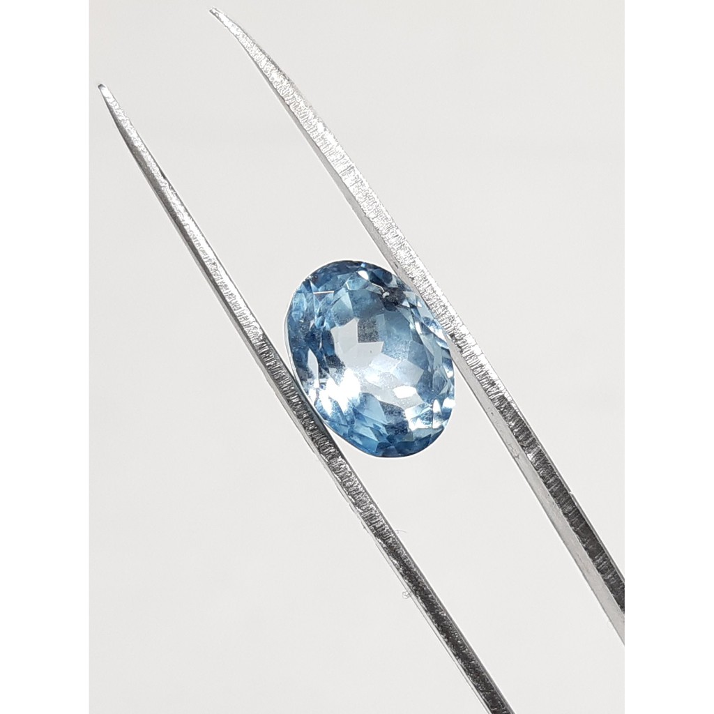 BATU LOSTONE BLUE TOPAS ASLI CUTTING