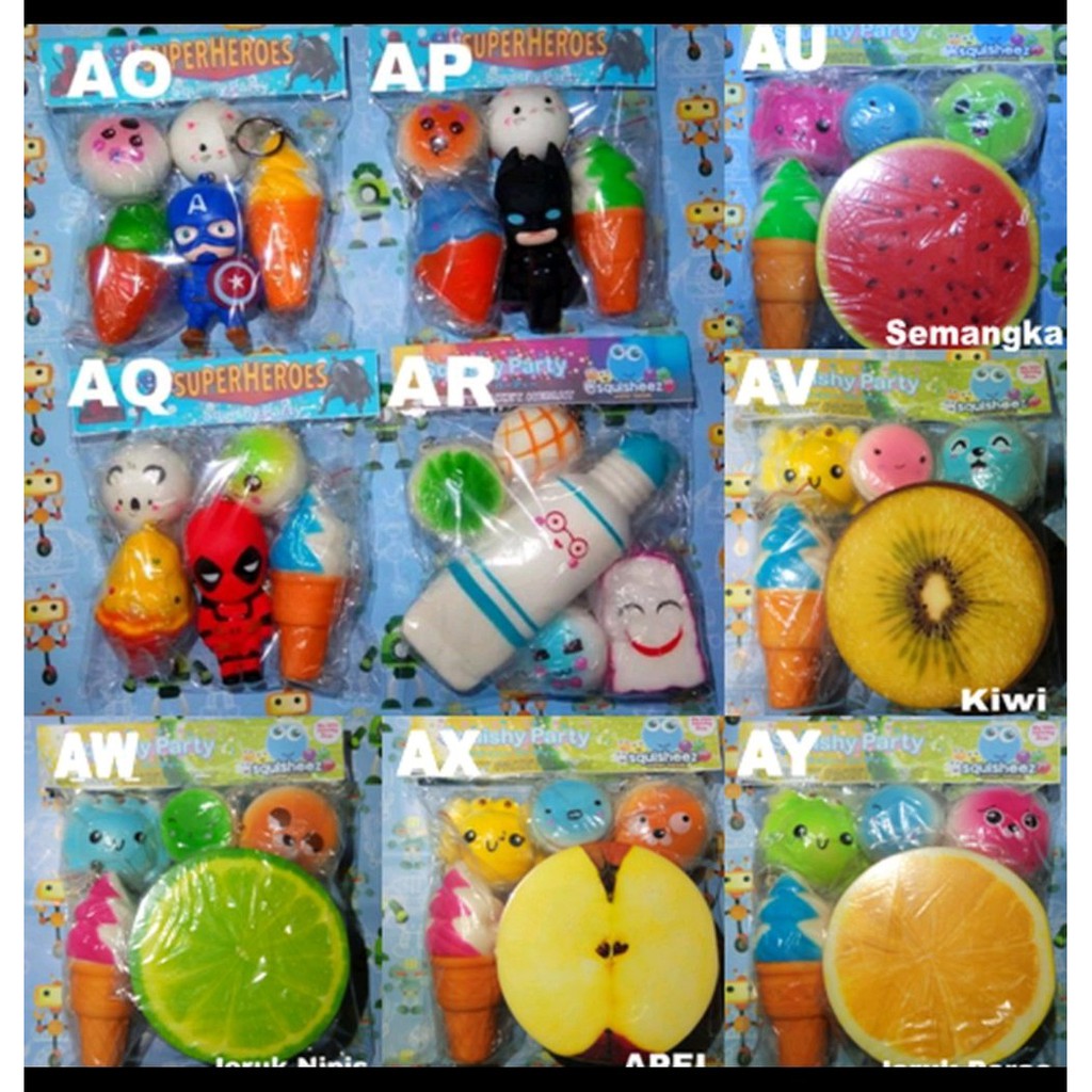 Paket Mahal V Squishy isi 5 spesial slow soft wangi Squishy sekuisi skuisi sekuisi sequisi sequisy s