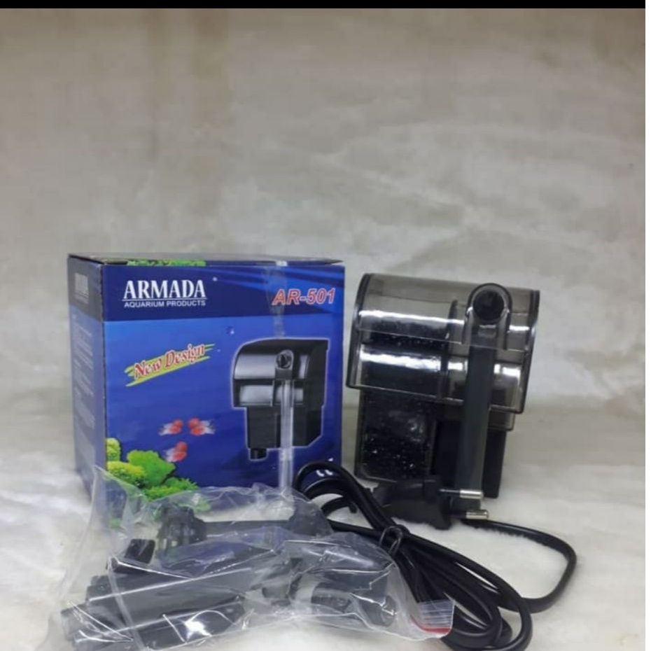 Mesin filter aquarium gantung 501 / Hanging / water pump / power head / Mesin pompa / filter samping