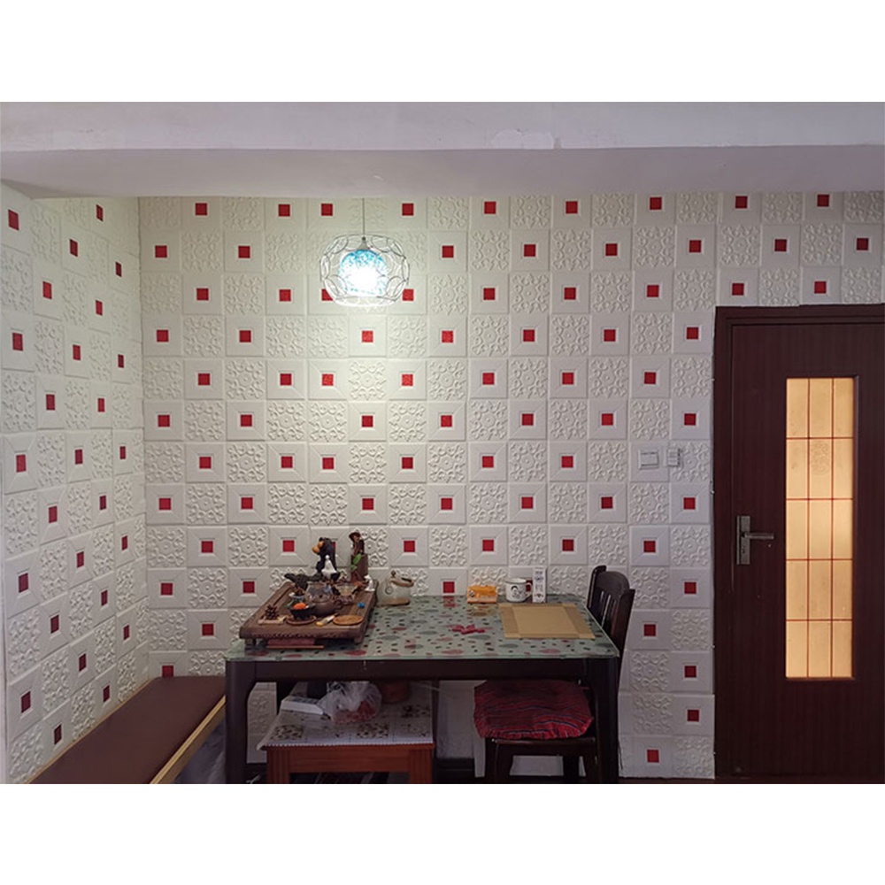 Wallpaper 3D Batikfoam Kedap Suara Tahan Air Stiker Warna Warni Emboss Peredam Suara Dinding Dan Plafon Btk003 Wallpaper Dinding 3D FOAM / Sticker Dinding / Wallpaper Foam 3D / Wallfoam Motif Batik 009