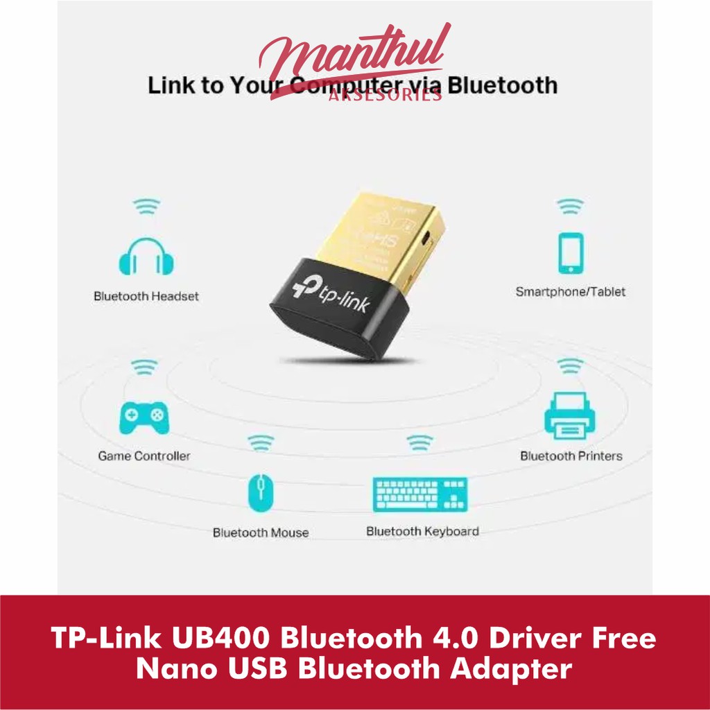 TP-Link UB400 Bluetooth 4.0 Driver Free Nano USB Bluetooth Adapter