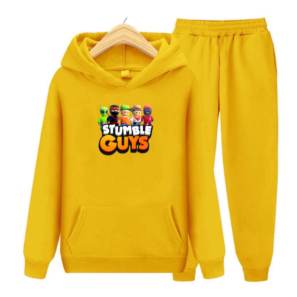 Setelan Sweater Anak Stumbel Game /Baju Sweater Hoodie Anak
