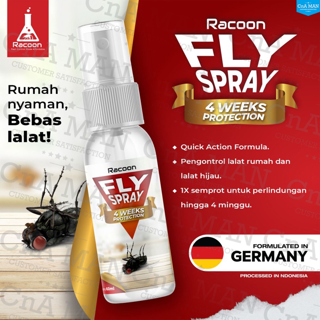 RACOON Cairan Pembasmi Lalat Racun Lalat Garansi Fly Remover Spray