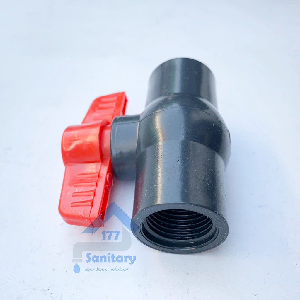 Ball valve PVC 1/2 inch Murah DRAT HSS- ballvalve stop kran air mumer valve setop keran air sambungan pipa pipe /H27