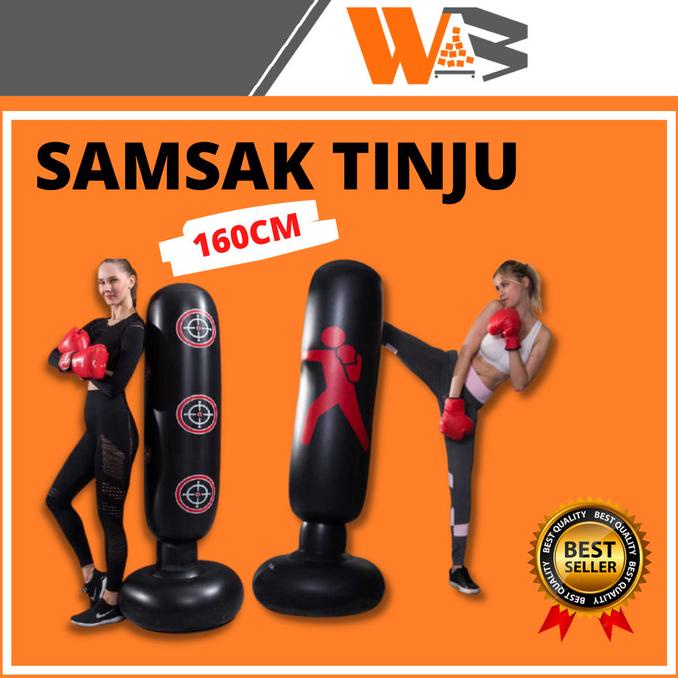 Samsak Tinju Berdiri Taekwondo Karate Boxing Samsak Standing Anak D66