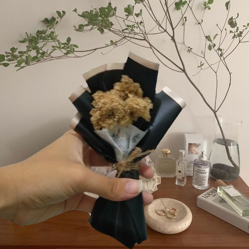 bucket bunga mini edelweis