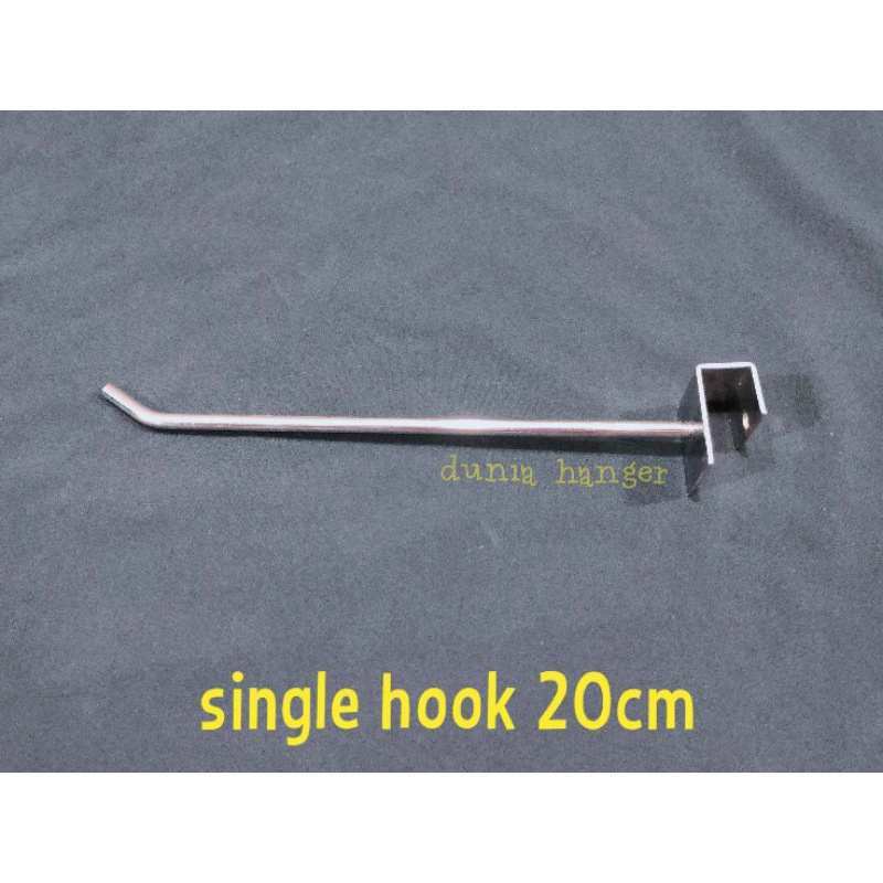 SINGLE HOOK 20cm cantolan pipa kotak 20cm