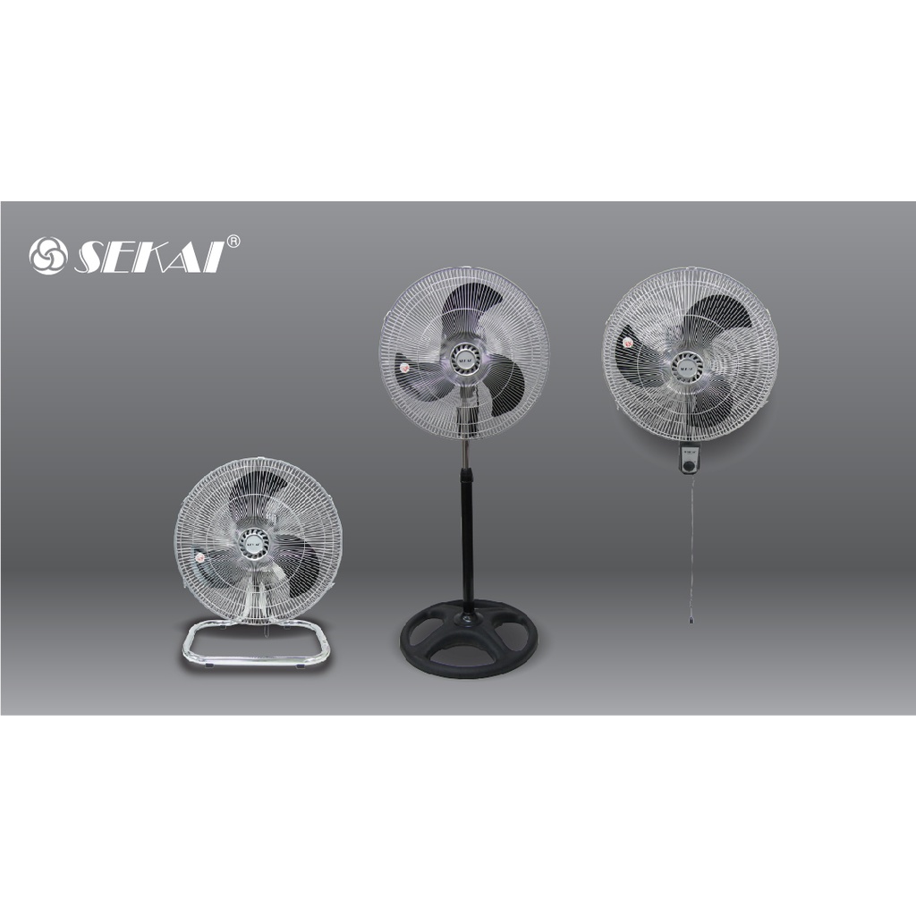 Kipas Angin Industri Sekai IST 1851 18 Inch 3 in 1 Wallfan Deskfan Standfan Garansi Resmi