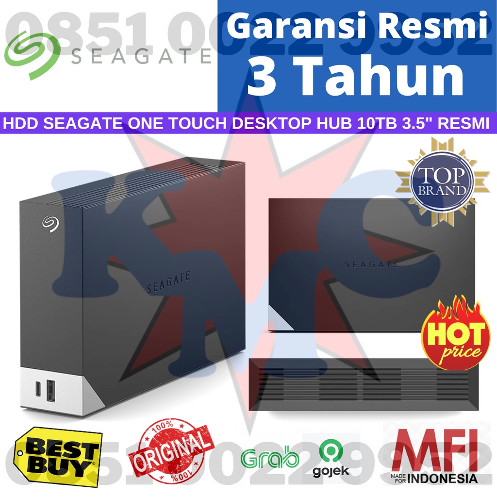 Seagate One Touch Desktop Hub HDD Hard Disk Eksternal 10TB USB3.0 Resmi