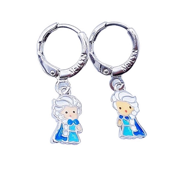 anting bulat anak dewasa elsa frozen xuping juntai