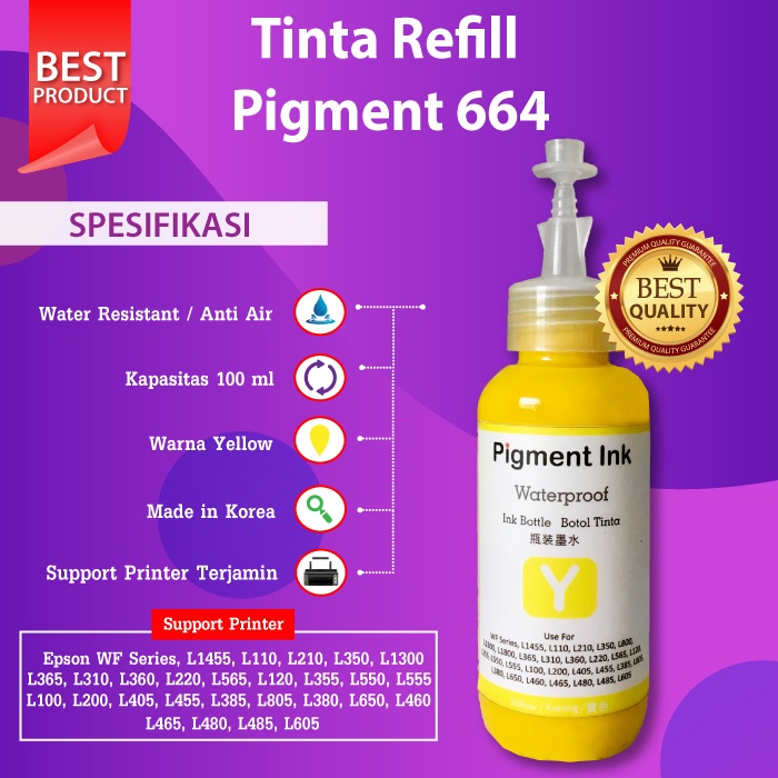 Promo Paket Tinta Pigment Epson Diamond Ink 1 Paket 4 Warna