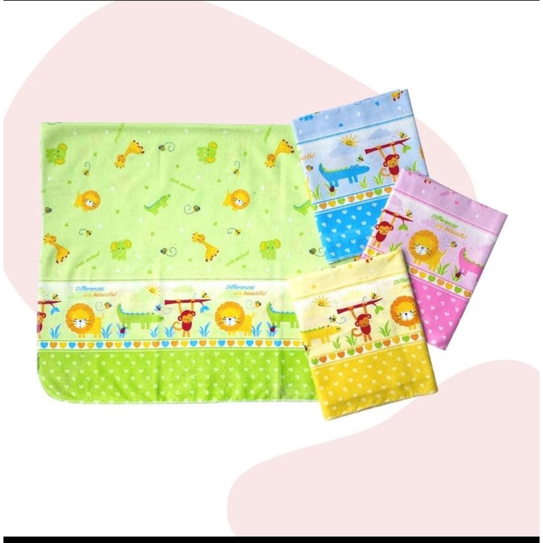 bedong bayi kain flanel  bermotif karakter imut lucu SNI