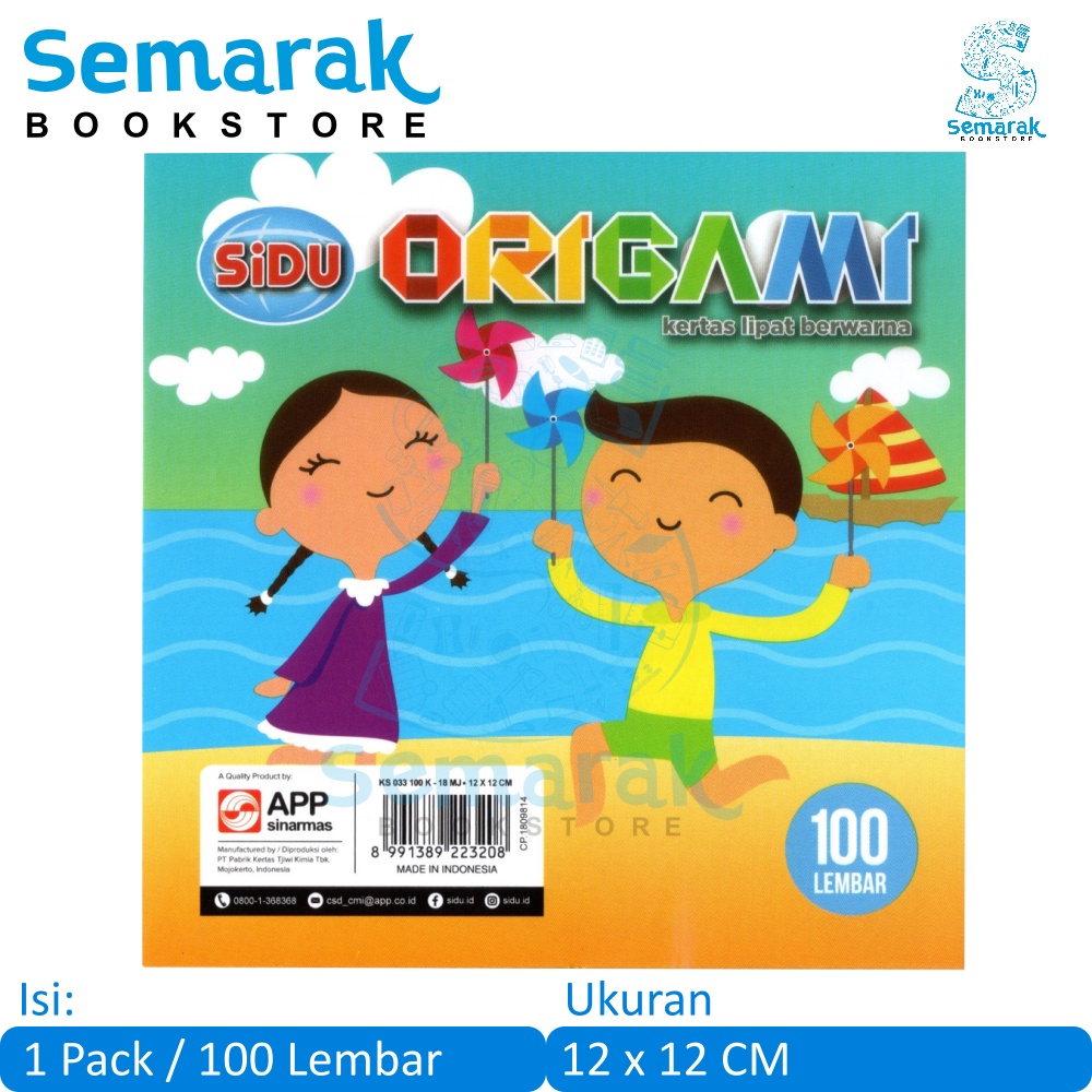 

Sinar Dunia SiDu Origami Kertas Lipat Berwarna - 12x12 cm [100 Lembar]