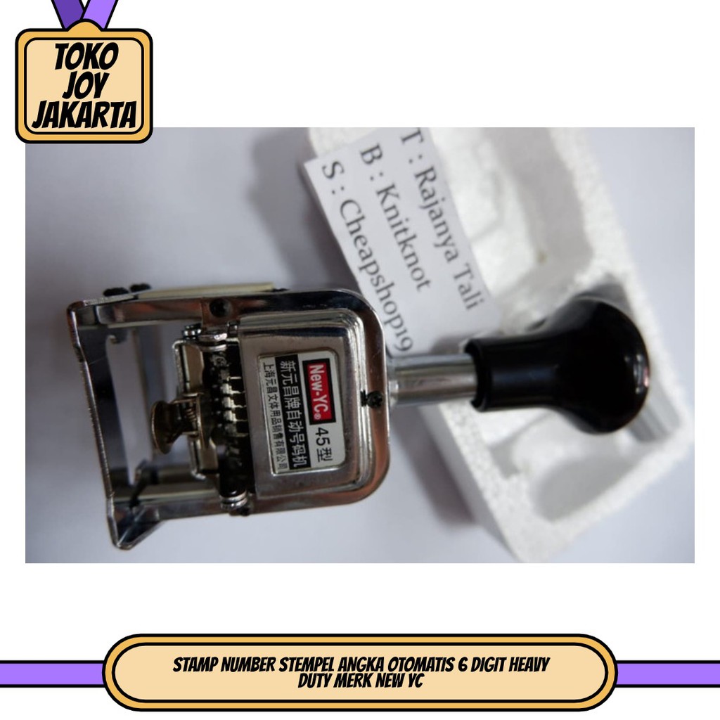 

STAMP NUMBER STEMPEL ANGKA OTOMATIS 6 DIGIT HEAVY DUTY MERK NEW YC