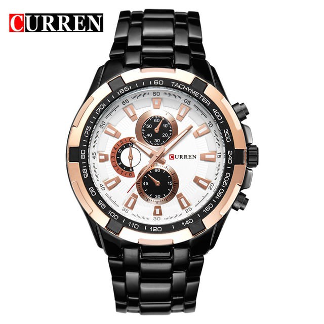 Jam Tangan Pria / Curren 8023 Chronograph tidak aktif / Jam Tangan Stainless Steel Curren Original