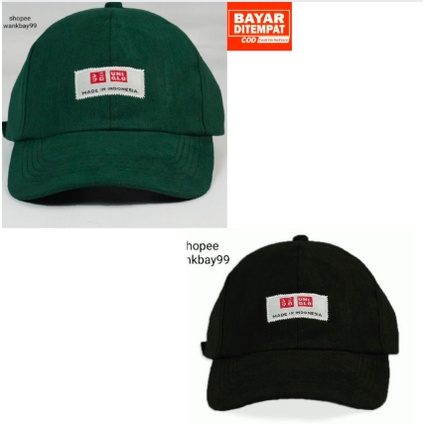 Polo Caps / Topi Polo Uniqlo Cakop Besi Unisex Remaja Dewasa Bahan Raffel Kualitas Distro Premium