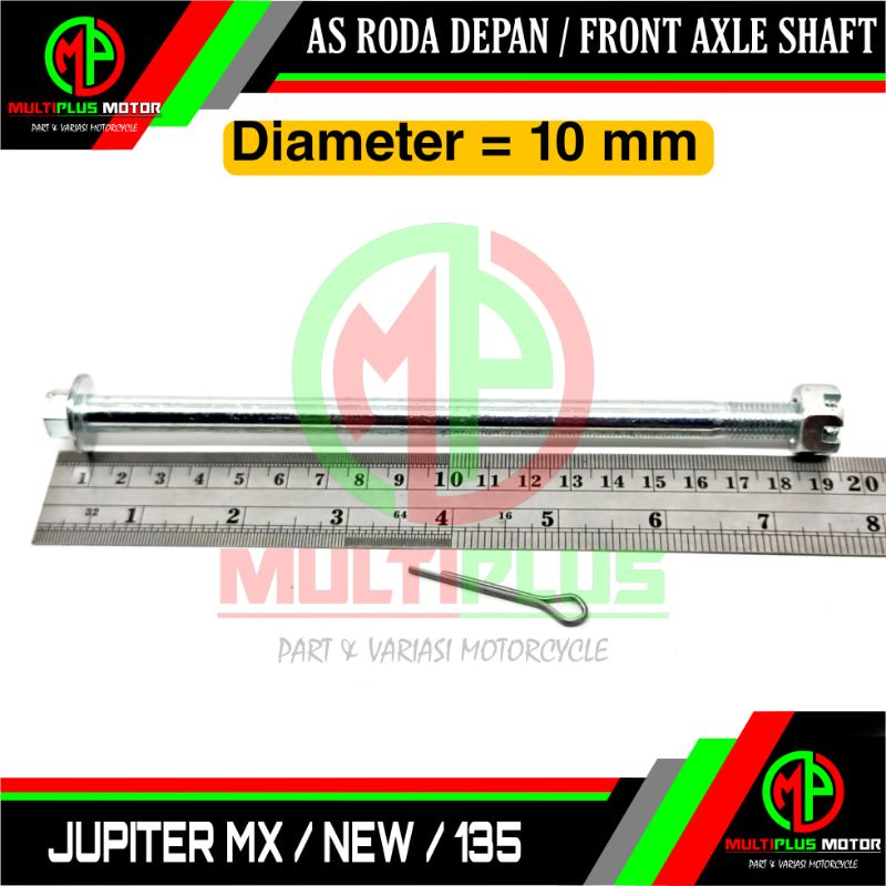 As roda depan As porok tromol depan Front axle shaft JUPITER MX,JUPITER MX NEW 135,JUPITER MX ROBOT