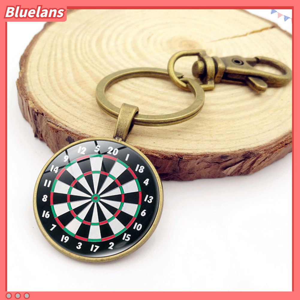Gantungan Kunci Bentuk Dart Board Gaya Vintage Untuk Unisex