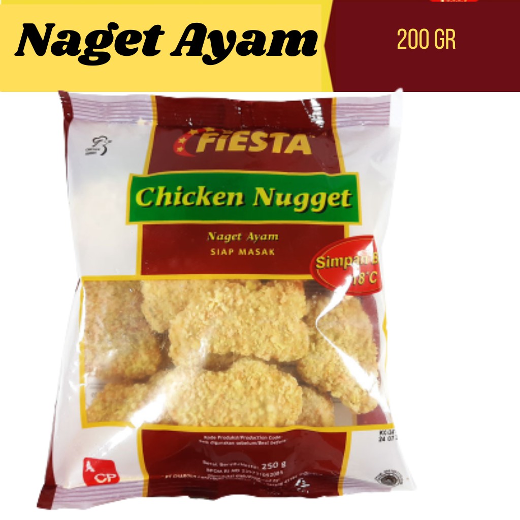 

Nugget Chicken Fiesta 250 Gr/Naget Ayam Fiesta 250 Gr Murah