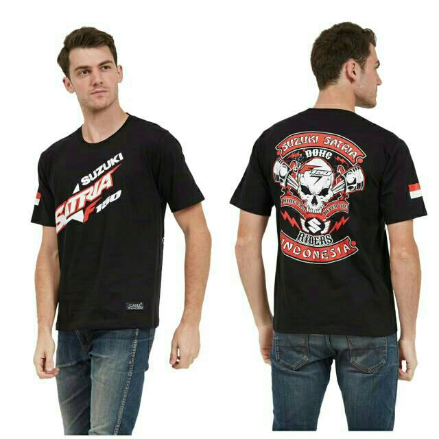 (FU.03) Baju Bikers Kaos Suzuki Satria F150 Kaos Motor Satria FU Rider indonesia [cod] Kaos DISTRO