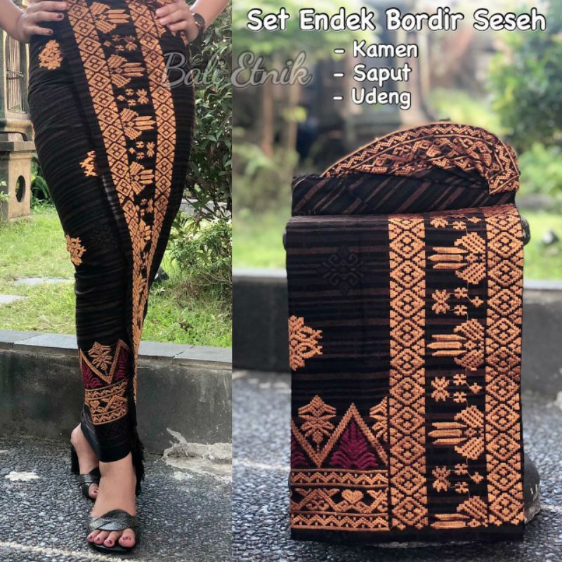 set couple endek bordir