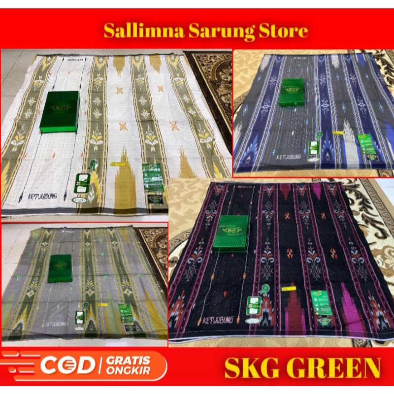 SARUNG KETJUBUNG SKG GREEN SONGKET ORIGINAL