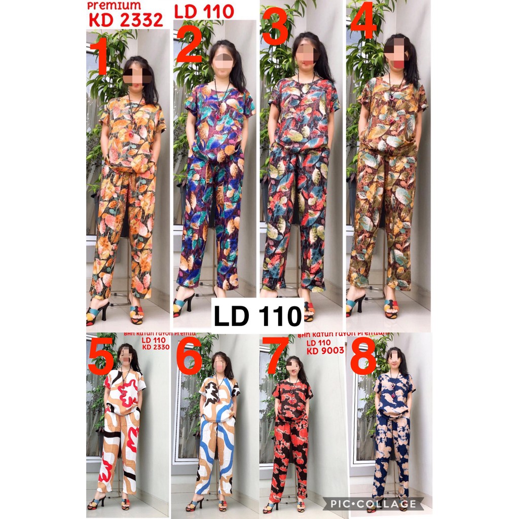 Baju Tidur Wanita Local xBelle / Piyama Katun Rayon / Piyama Katun CP Premium