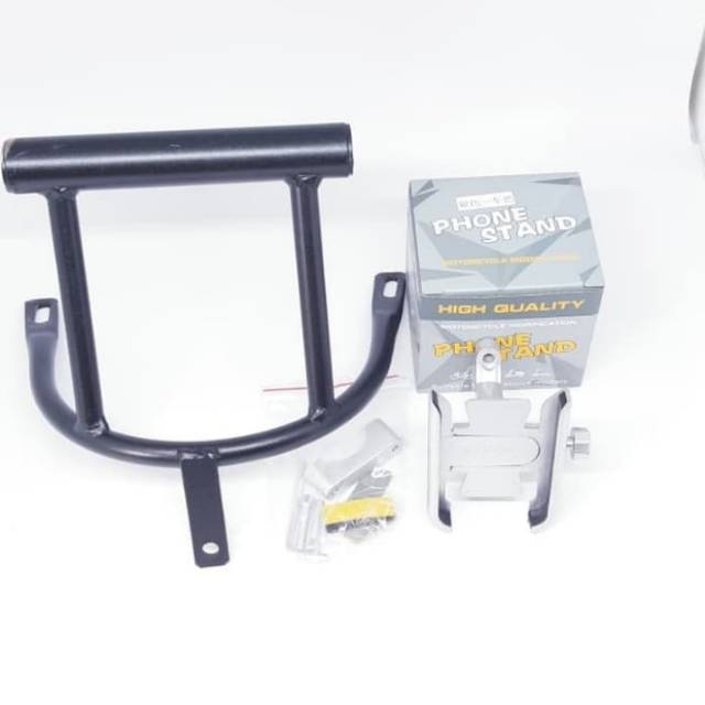 Paket breket holder dan holder HP/ Handphone Yamaha nmax
