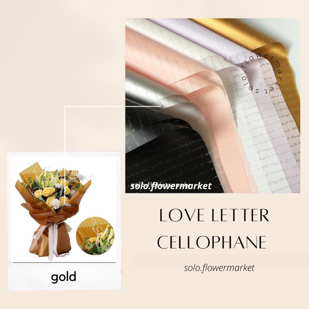 

WRAPPING PAPER LOVE LETTER CELLOPHANE MOTIF KALIGRAFI CALLIGRAPY GOLD LINE WATERPROOF FLOWER WRAPPING COLOR CELLOPHANE KERTAS BUNGA HAND BOUQUET PEMBUNGKUS BUKET BUNGA KERING BUKET WISUDA BUKET BUNGA SABUN WRAP PAPER FLORAL WRAPPING KERTAS CRAFT TERMURAH