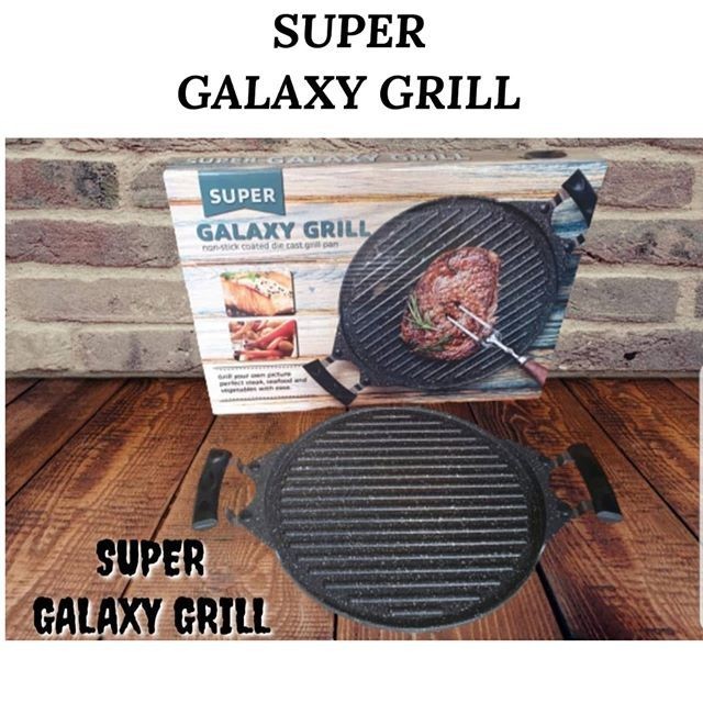 Super galaxy Grill Pan Marble - Panggangan Anti lengket - Grill - Panggangan Barbeque - Grill Pan Anti Lengket - Panggangan Bbq Anti Lengket Super Galaxy Grill - original grill bbq