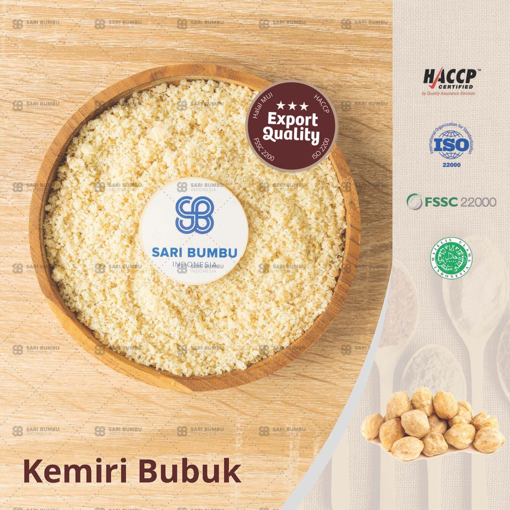 

Kemiri Bubuk| Candlenut Powder 250 gr Export Quality