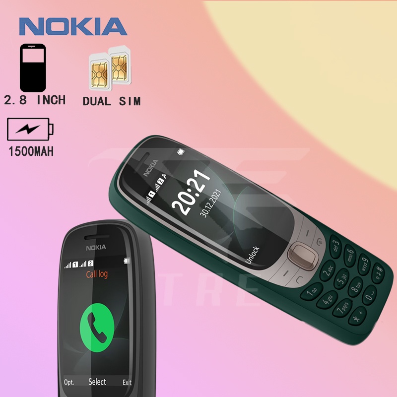 TRE HP Nokia 6310 2021 DUAL SIM Bisa Bahasa Indonesia Garansi Toko