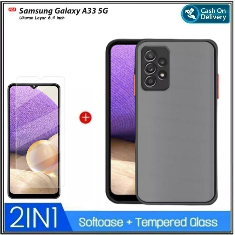 PROMO Paket 2in1 CASE Samsung Galaxy A13 4G A23 4G A03 Core A03 LTE 2022 Soft Hard My Choice Aero Dove Matte Premium Casing Slim Cover Shockproof Free Anti Gores Layar Premium Quality